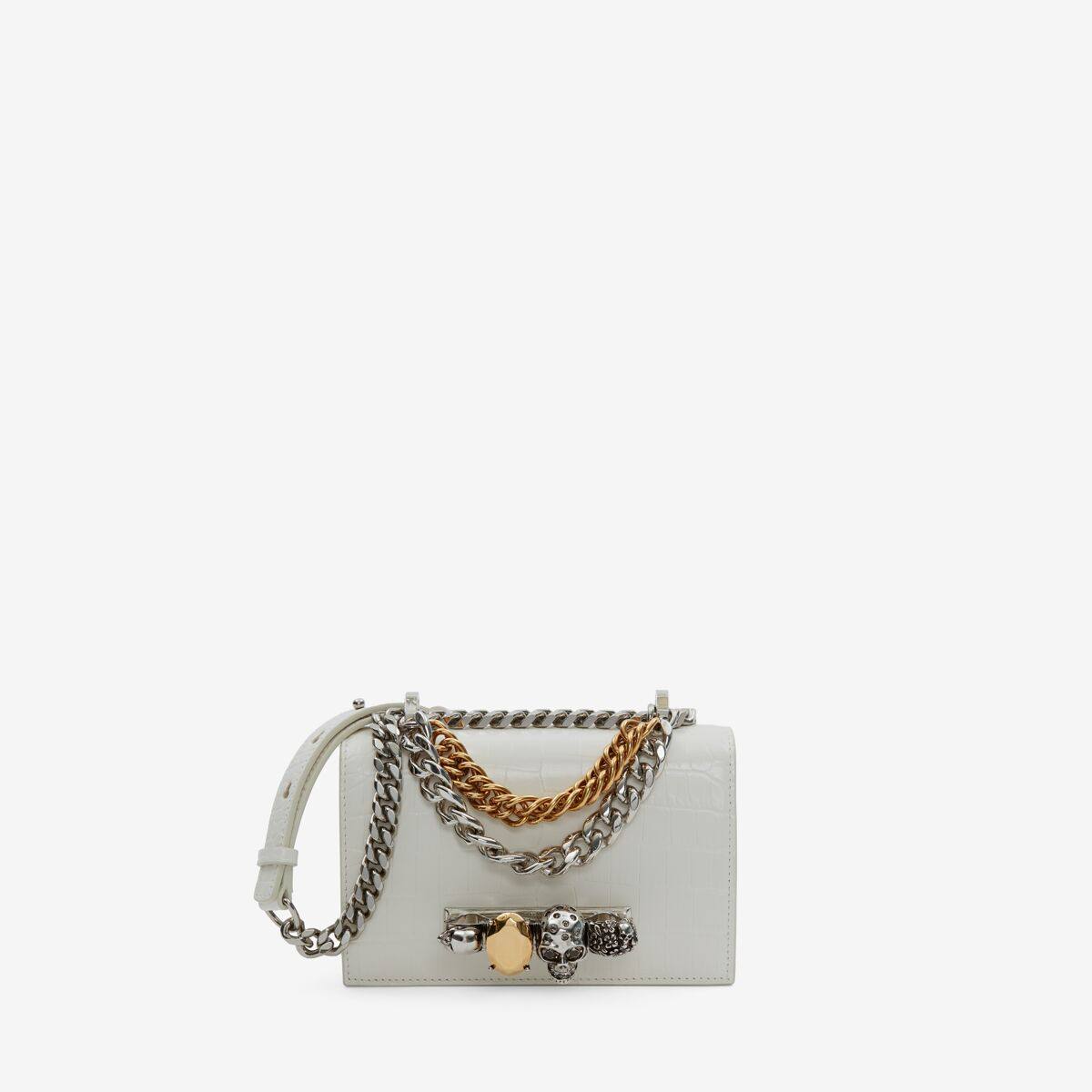 ALEXANDER MCQUEEN - Mini Jewelled Satchel with Chain - Item 7327931HB029210